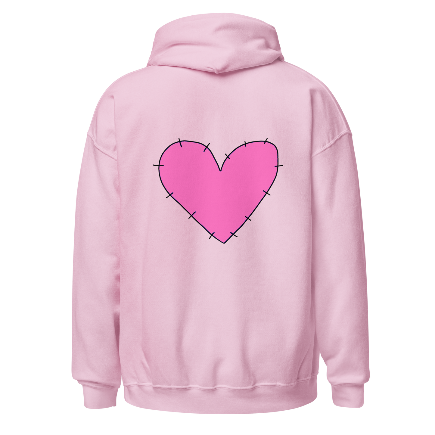 PINK HEART HOODIE