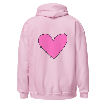 PINK HEART HOODIE