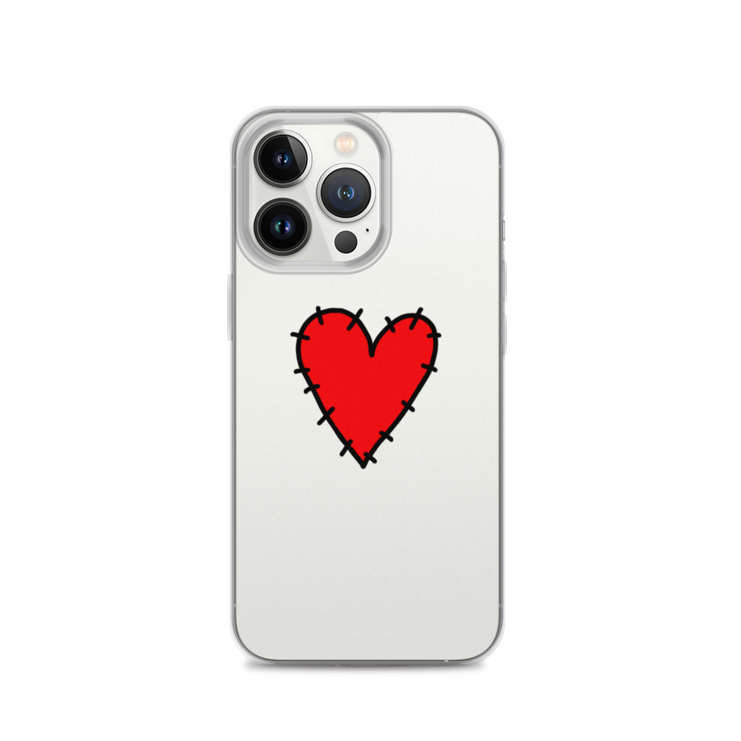 STITCHED HEART PHONE CASE