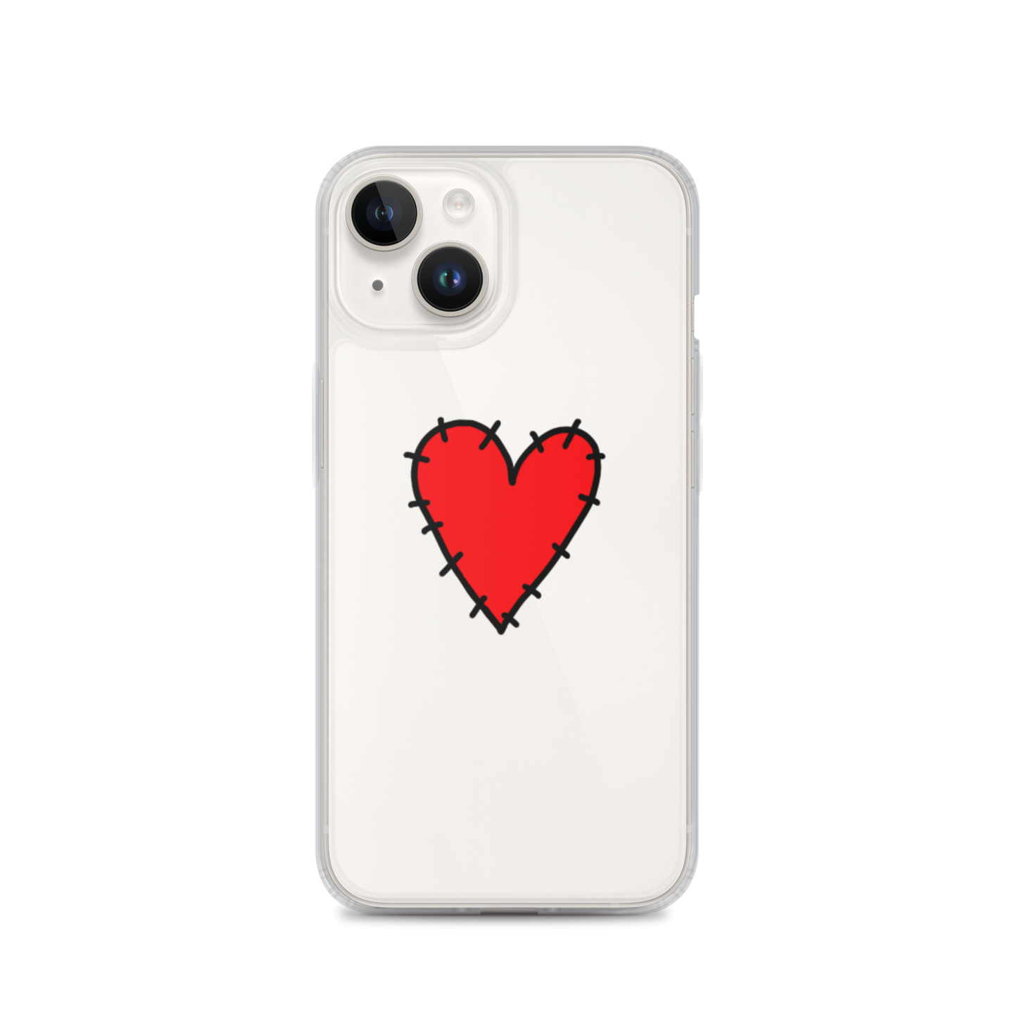 STITCHED HEART PHONE CASE