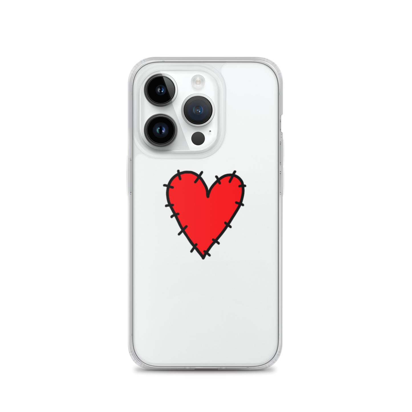 STITCHED HEART PHONE CASE