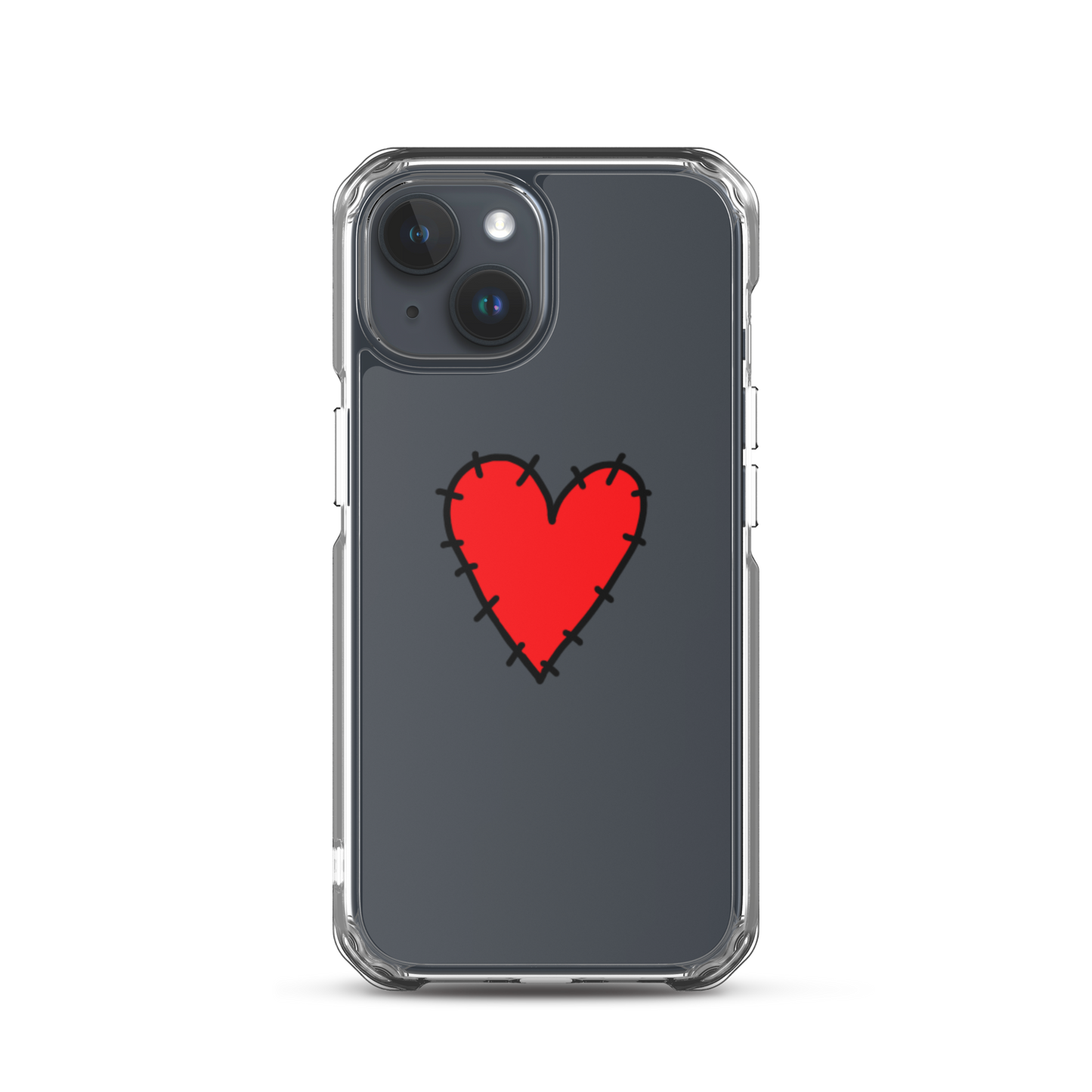 STITCHED HEART PHONE CASE