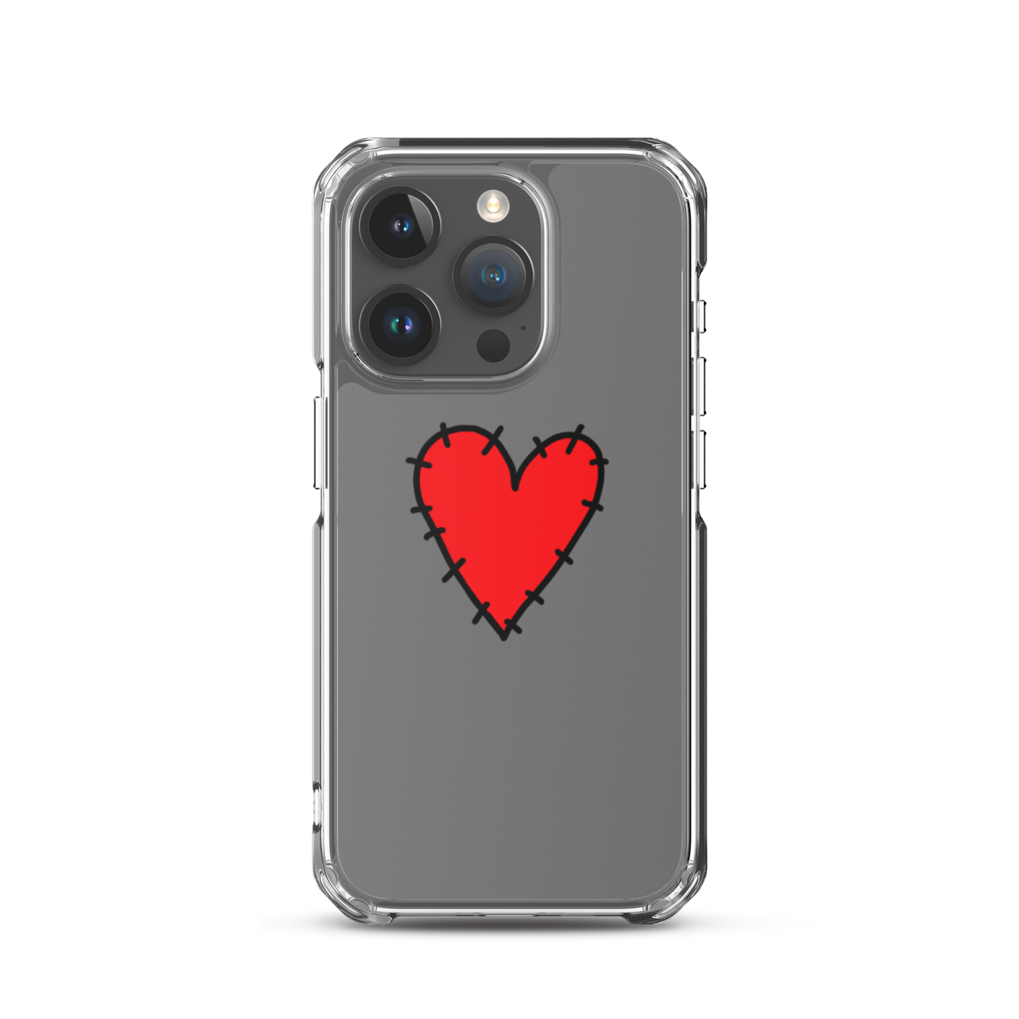 STITCHED HEART PHONE CASE